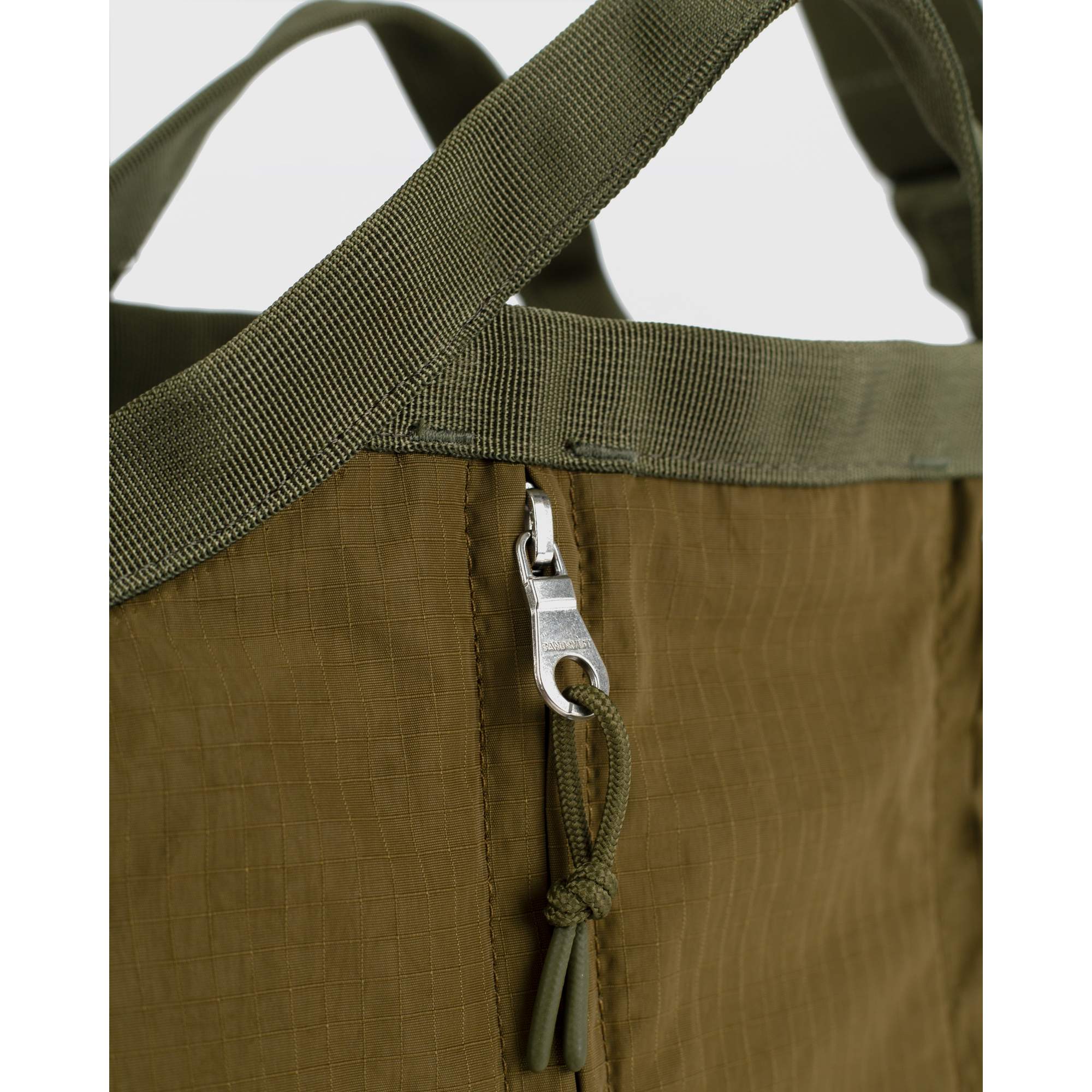 Grid Expandable Crossbody Bag - Olive