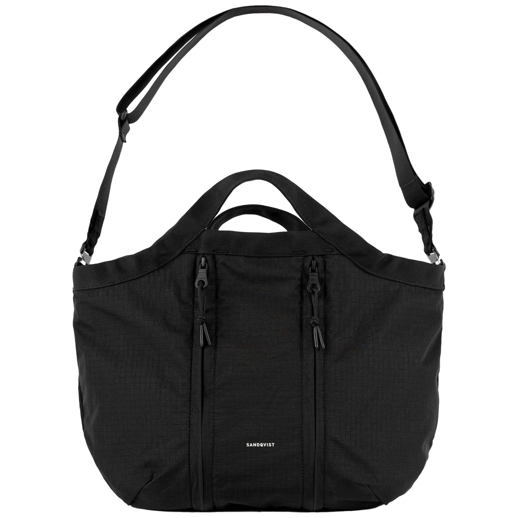 Grid Expandable Crossbody Bag - Black
