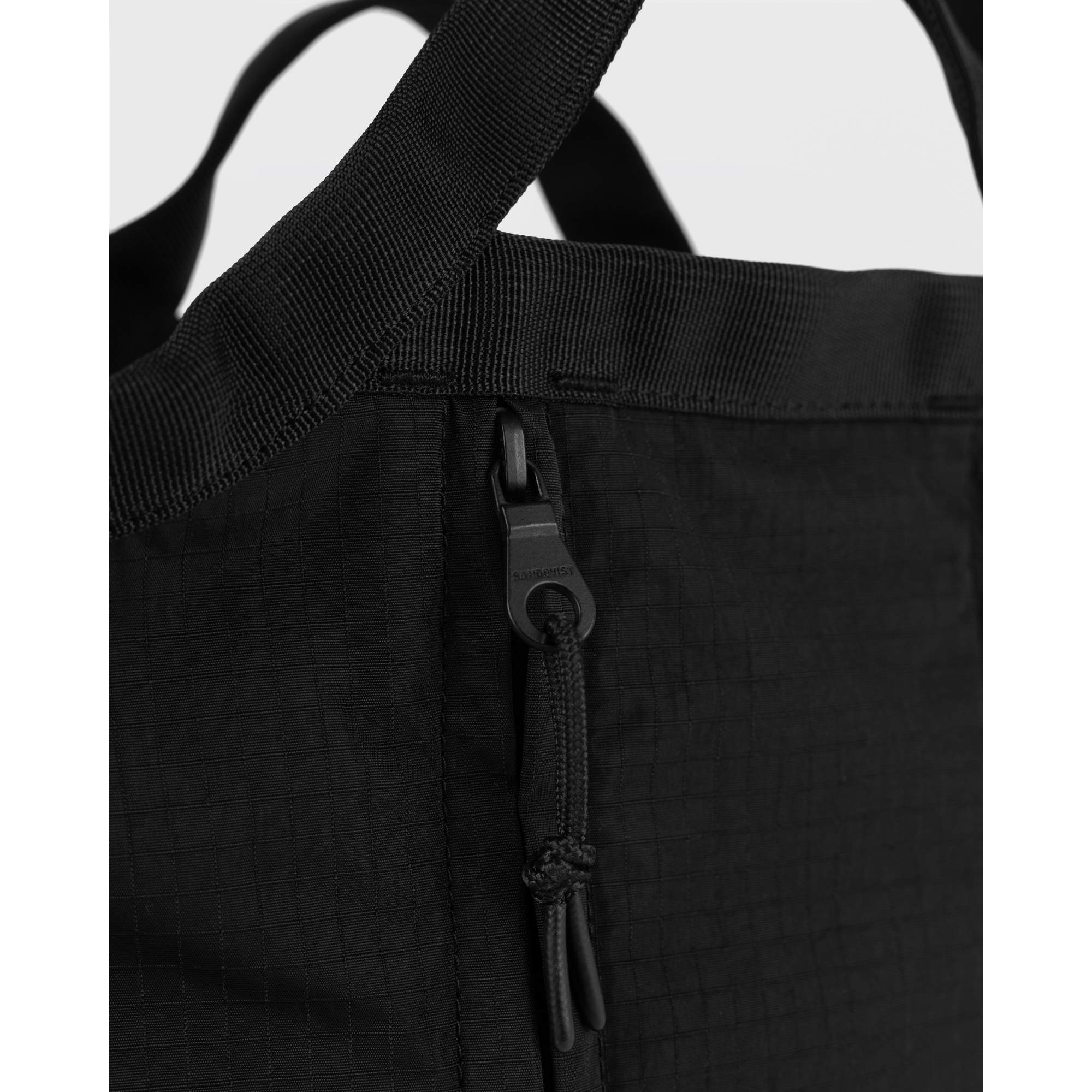 Grid Expandable Crossbody Bag - Black