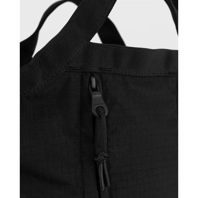 Grid Expandable Crossbody Bag - Black