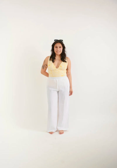 Floral Reversible Swimsuit - Yellow