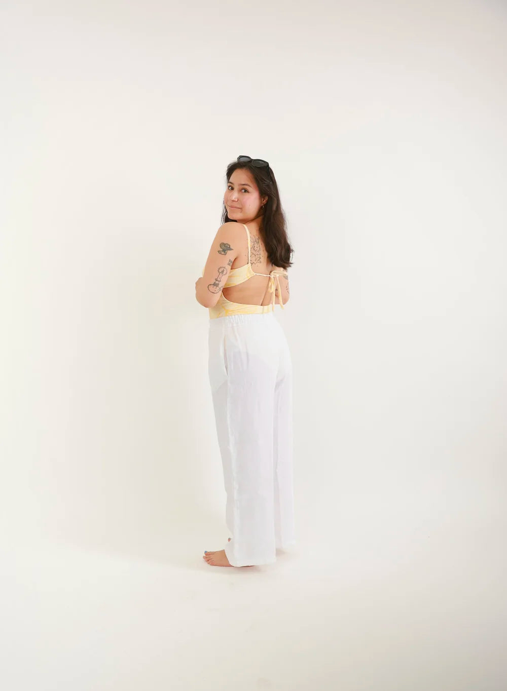 Floral Reversible Swimsuit - Yellow