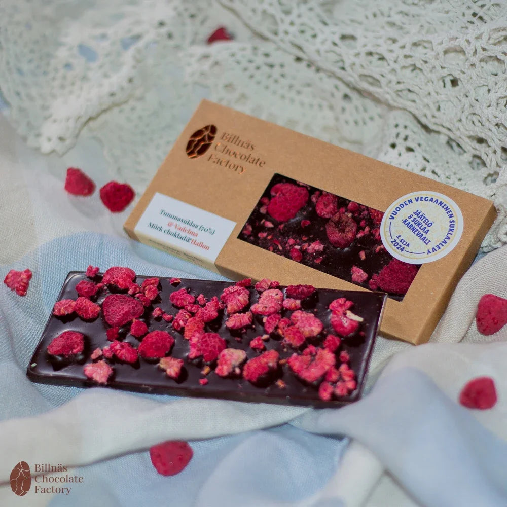 Tummasuklaa & Vadelma