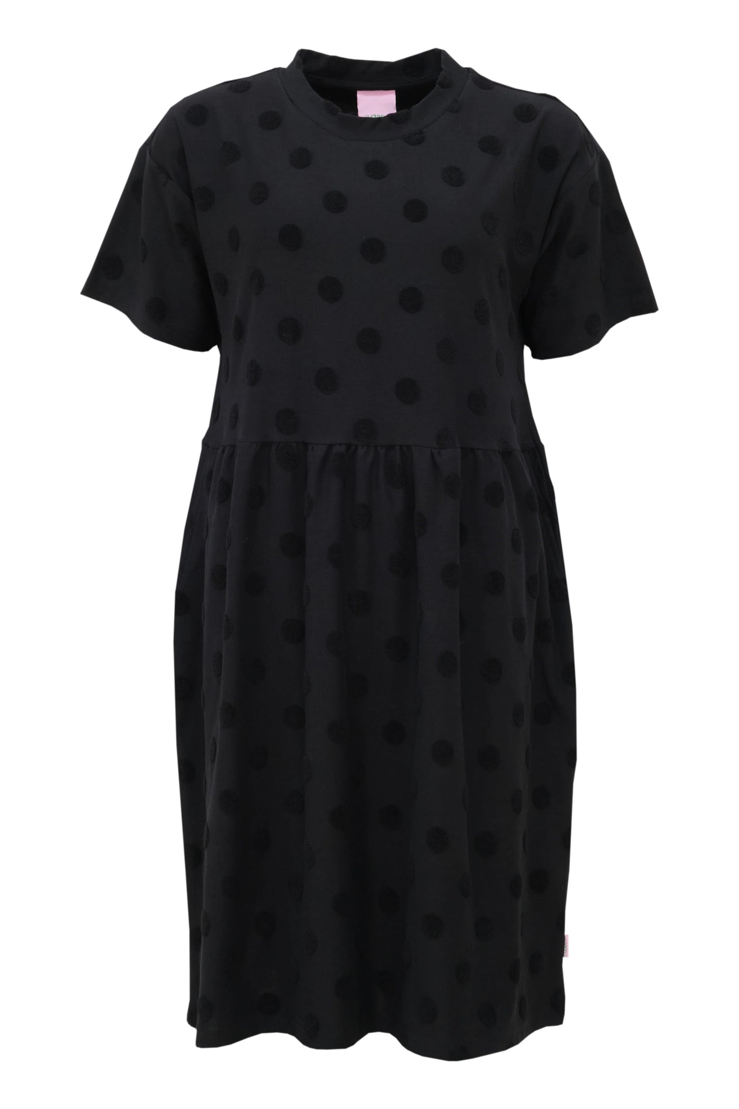 Ilta Dress - Black Big Dot