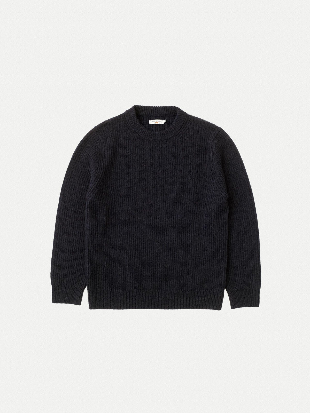 August Rib Wool Sweater - Navy
