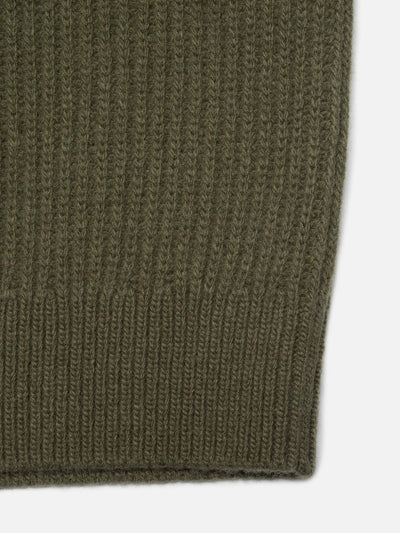 August Rib Wool Sweater - Olive
