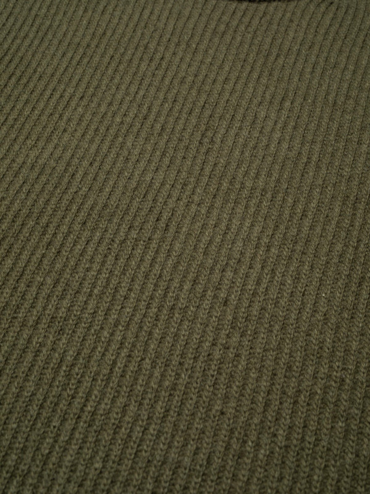 August Rib Wool Sweater - Olive