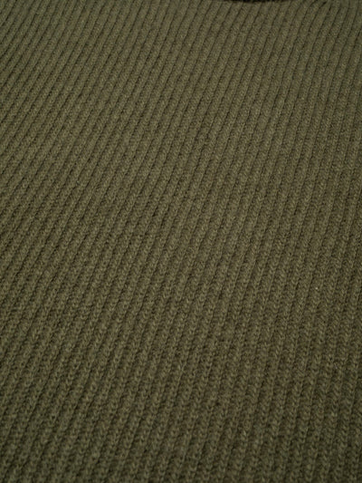 August Rib Wool Sweater - Olive