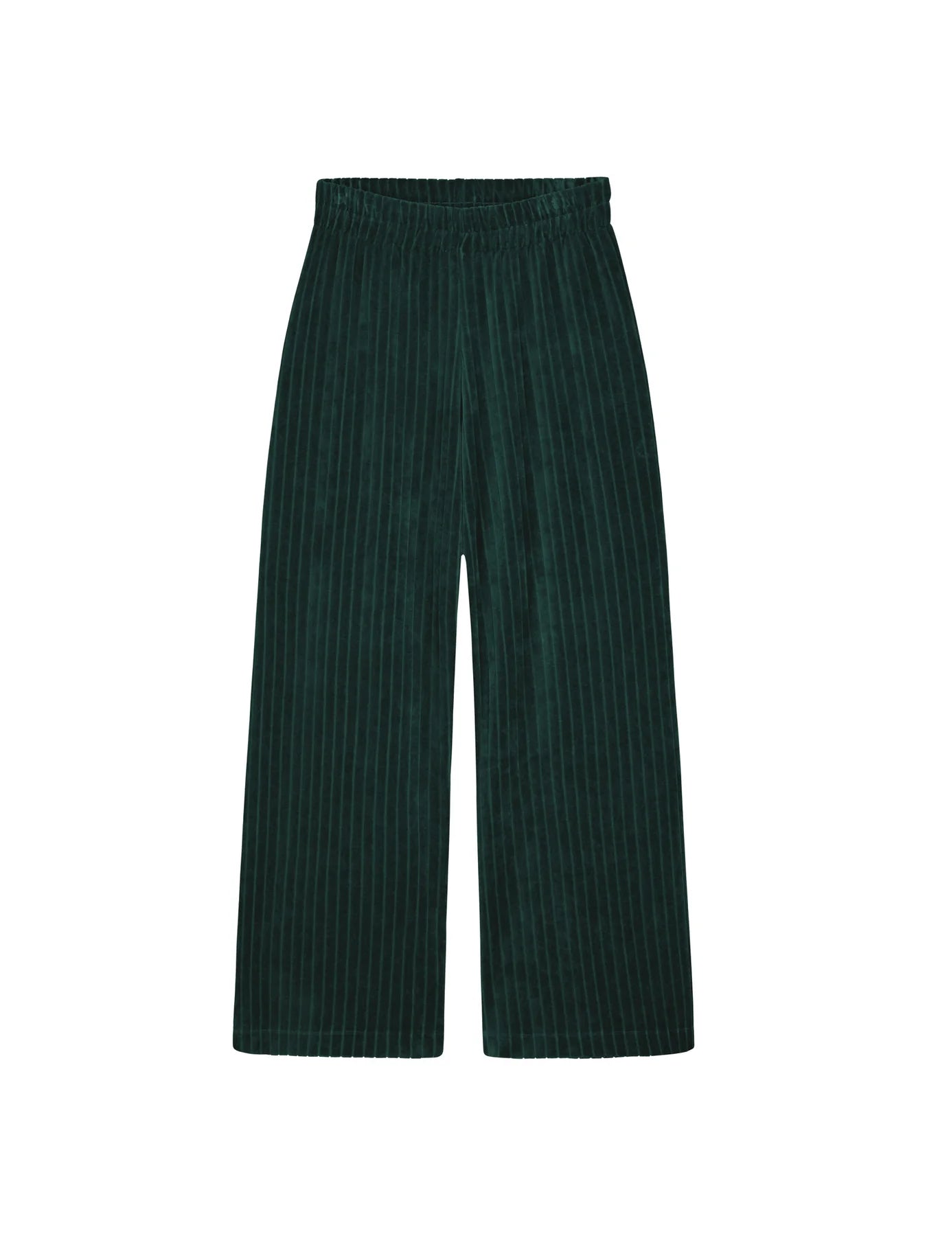 Velour Rib Pants - Dark Sea