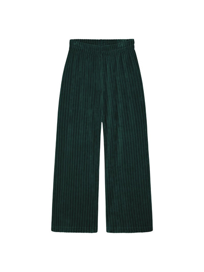 Velour Rib Pants - Dark Sea