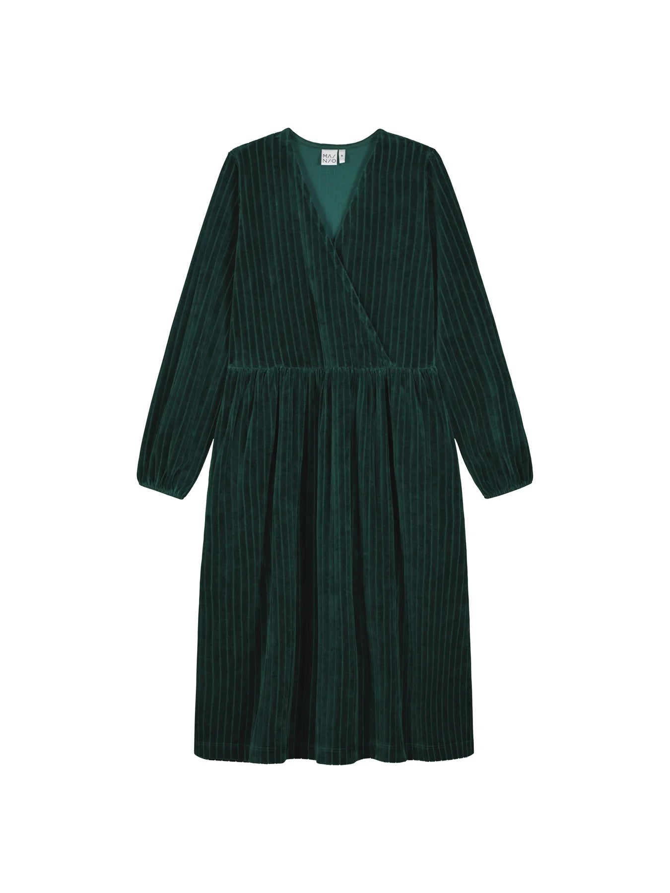 Velour Rib Dress - Dark Sea