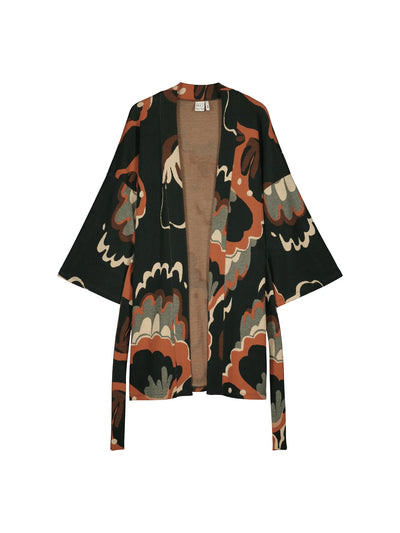 Seashell Jacquard Kimono Jacket