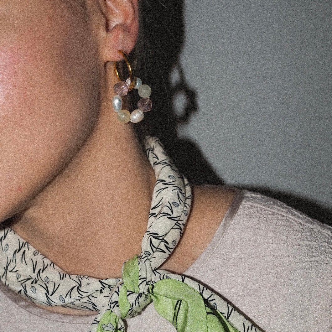 Maanantaimalli x MON studio - Big pearls (hopea)