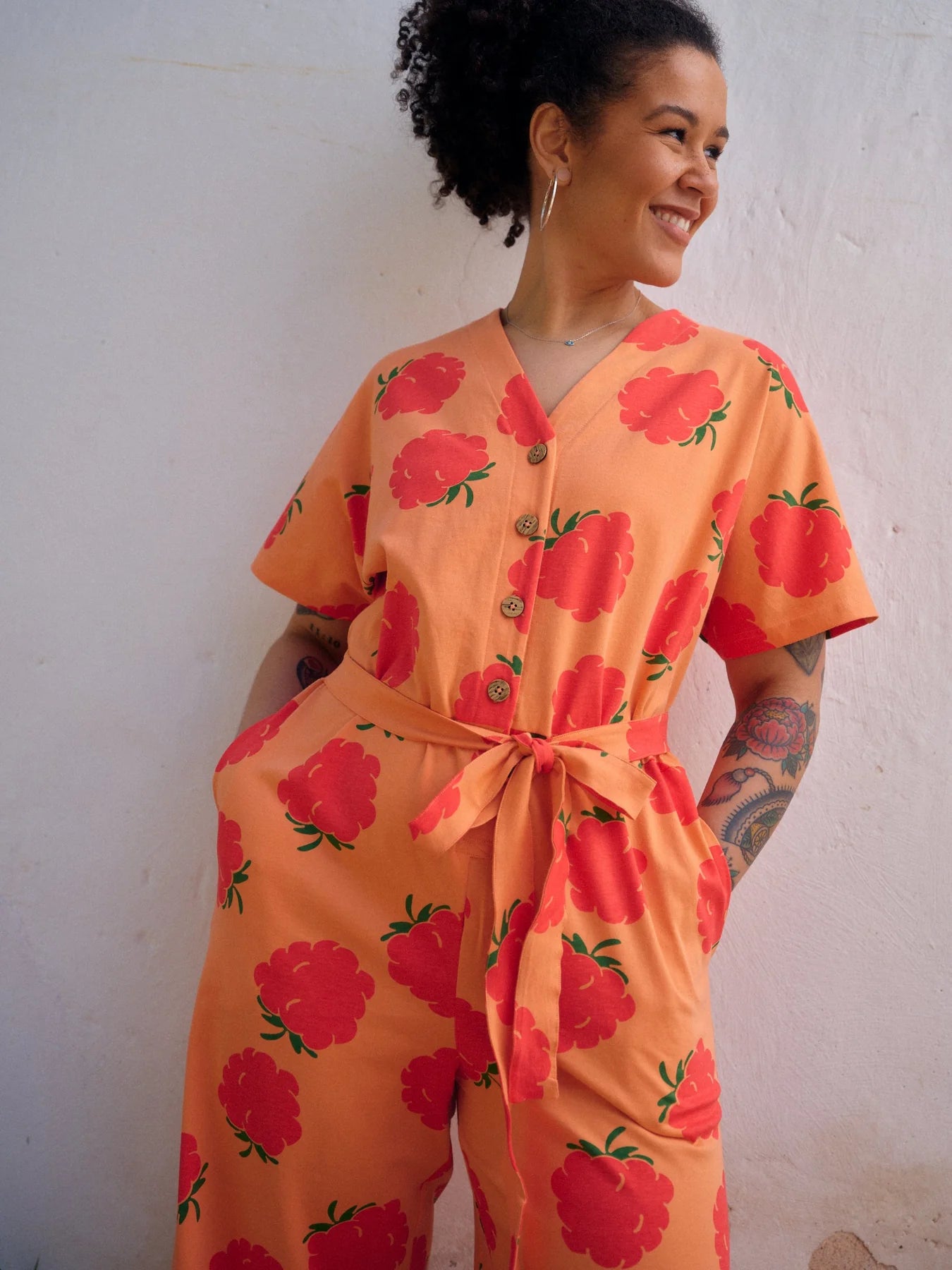 Raspberry Jumpsuit