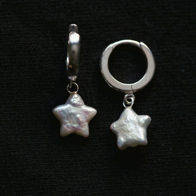 Pearl Star Earrings