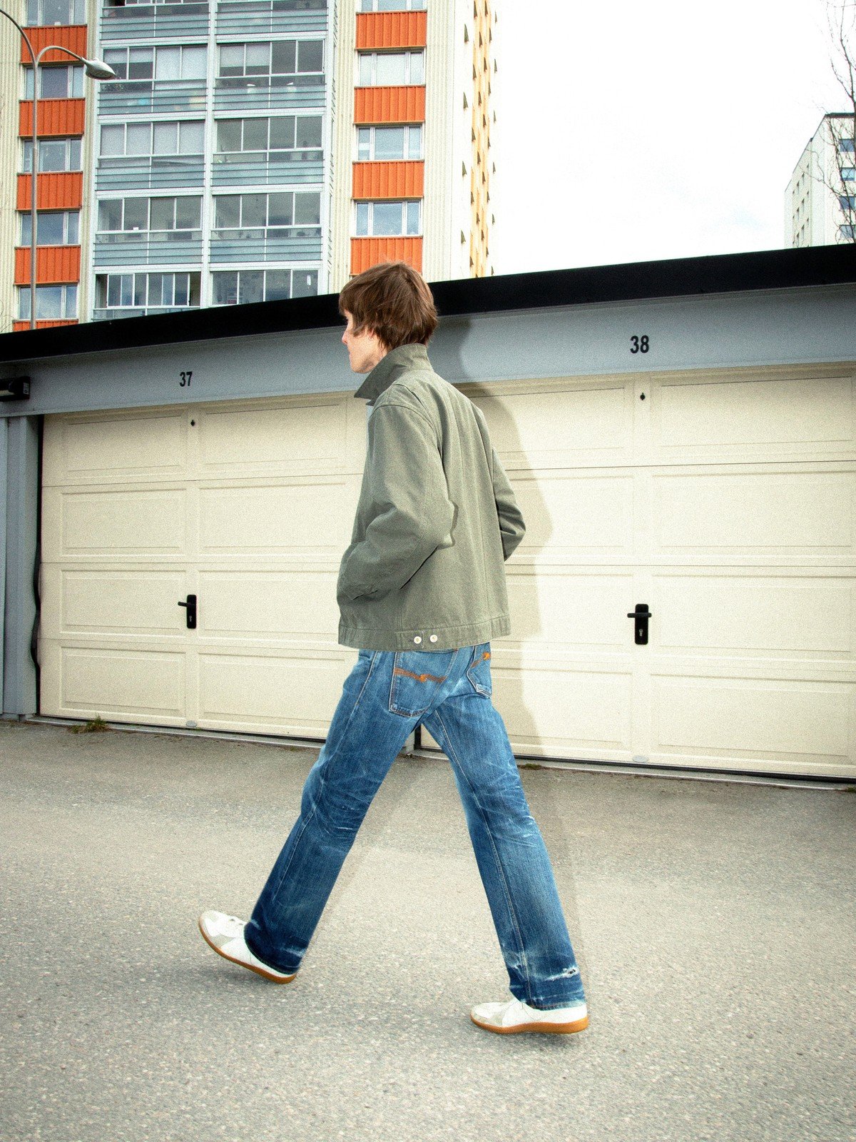 Blake Zip Jacket Canvas - Green