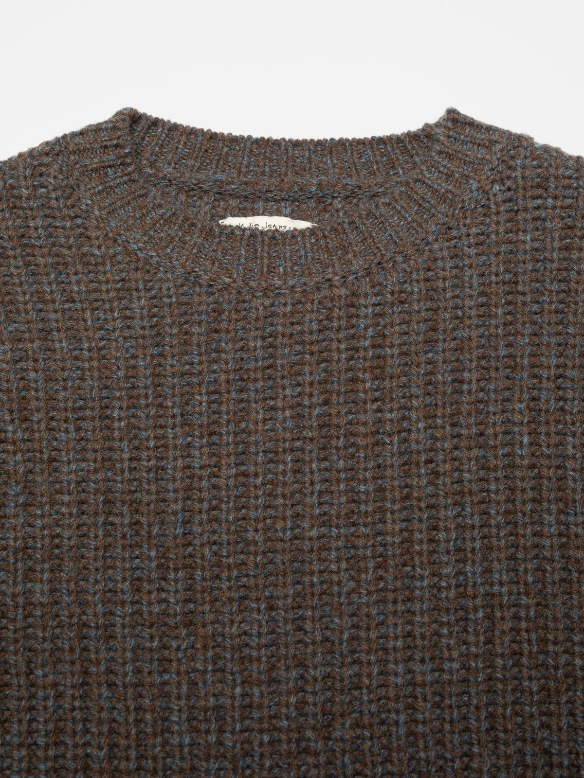 August Chunky Crew Neck Knit - Brown