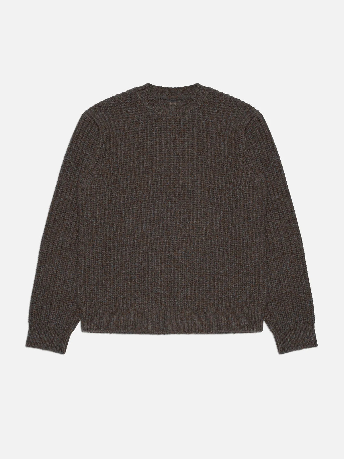 August Chunky Crew Neck Knit - Brown