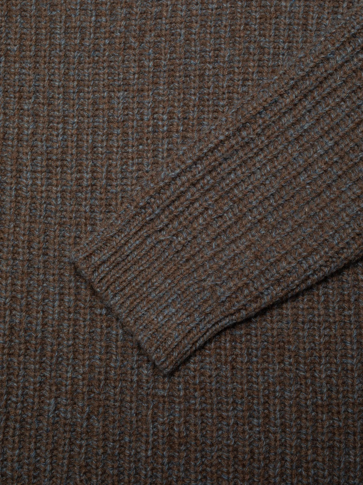 August Chunky Crew Neck Knit - Brown