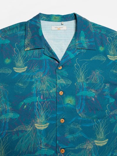 Arvid Hawaii Shirt Deep Sea