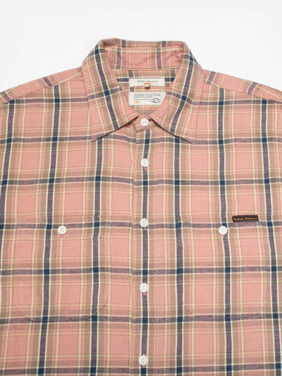 Julian Worker Shirt Checked - Pink