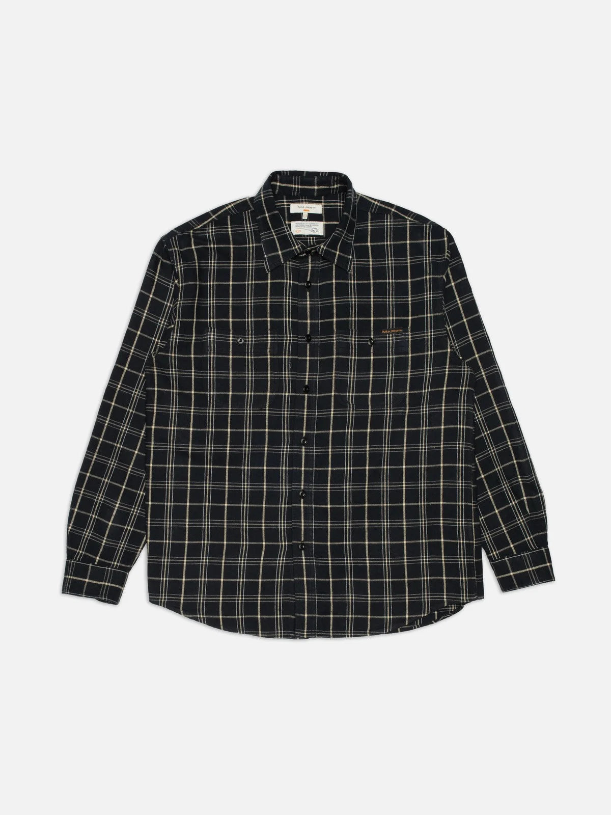 Julian Worker Shirt Checked - Black