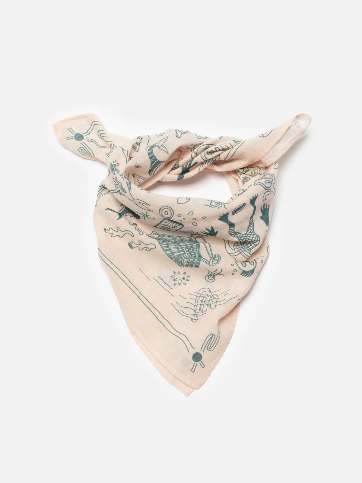 Ingrid Bandana Deep Sea Doodles - Pink