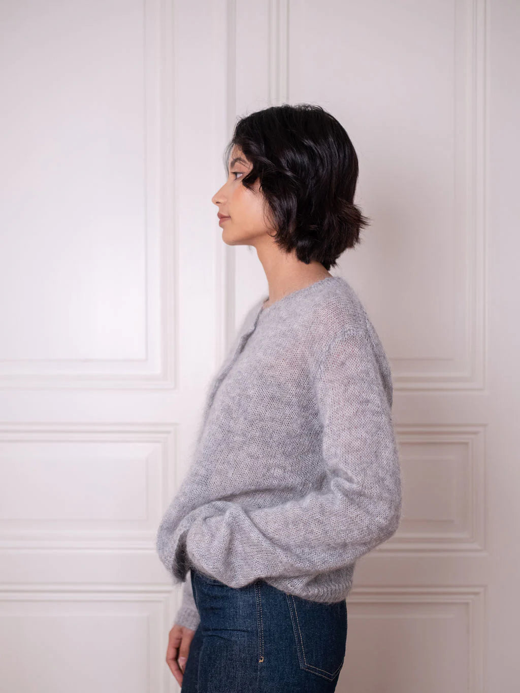 Cardigan O - Grey Day