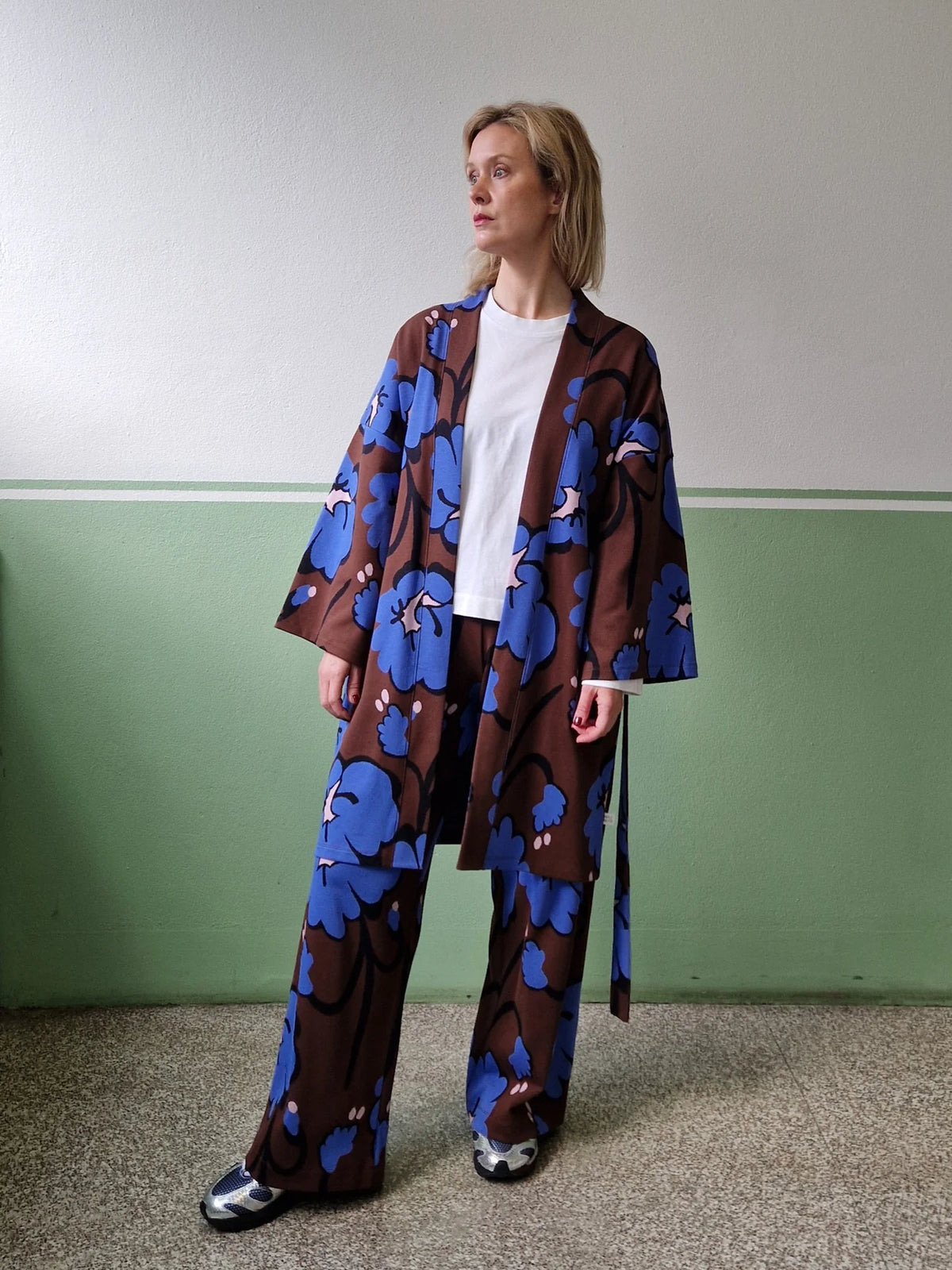 Talking Flowers Jacquard Kimono Jacket