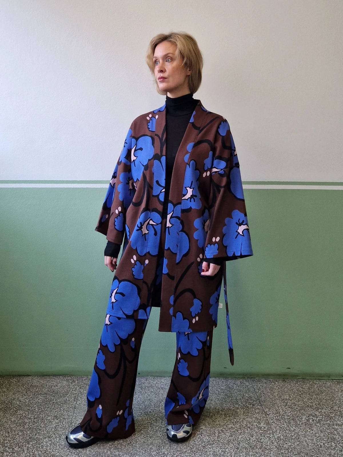 Talking Flowers Jacquard Kimono Jacket