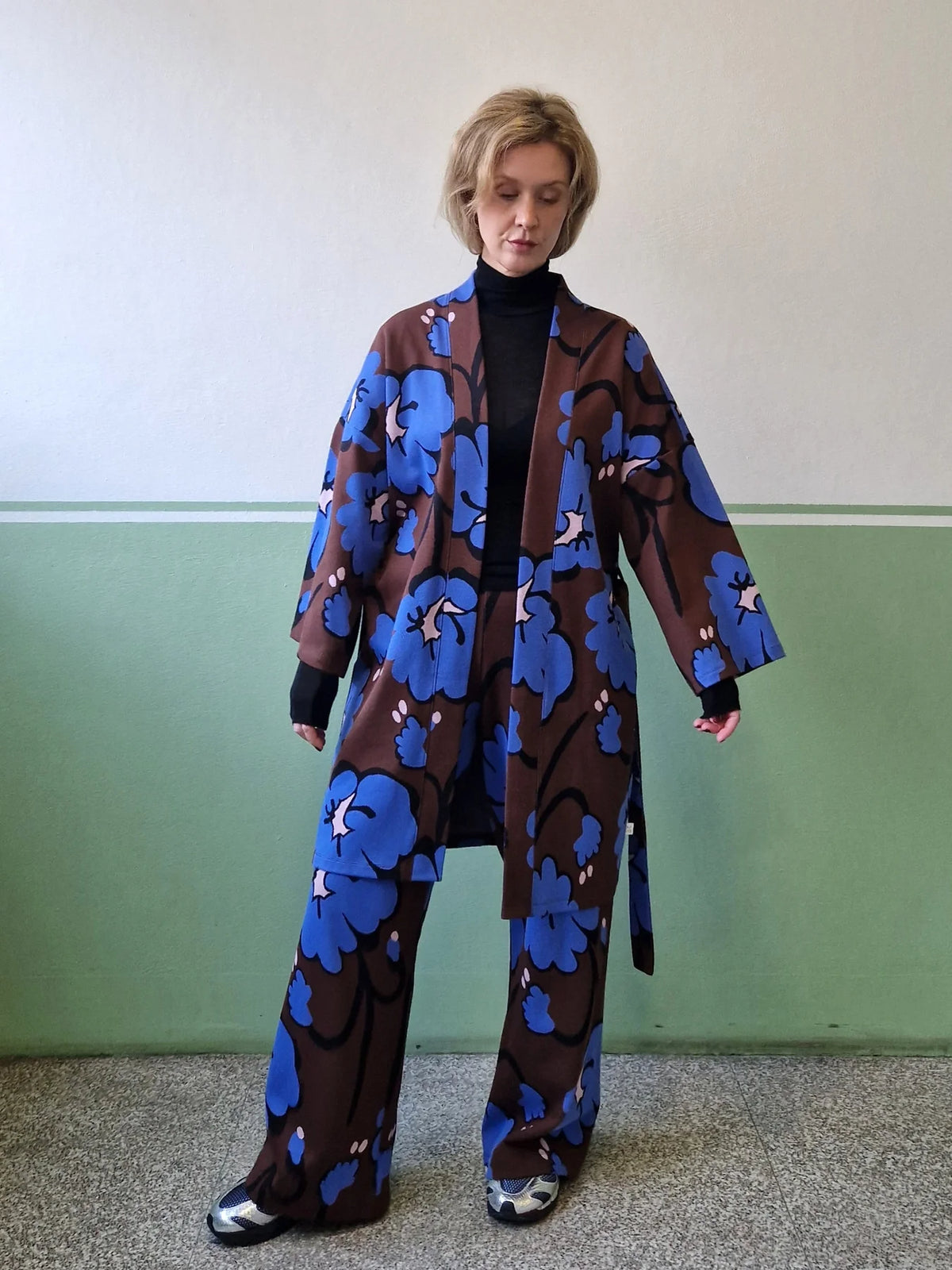 Talking Flowers Jacquard Kimono Jacket