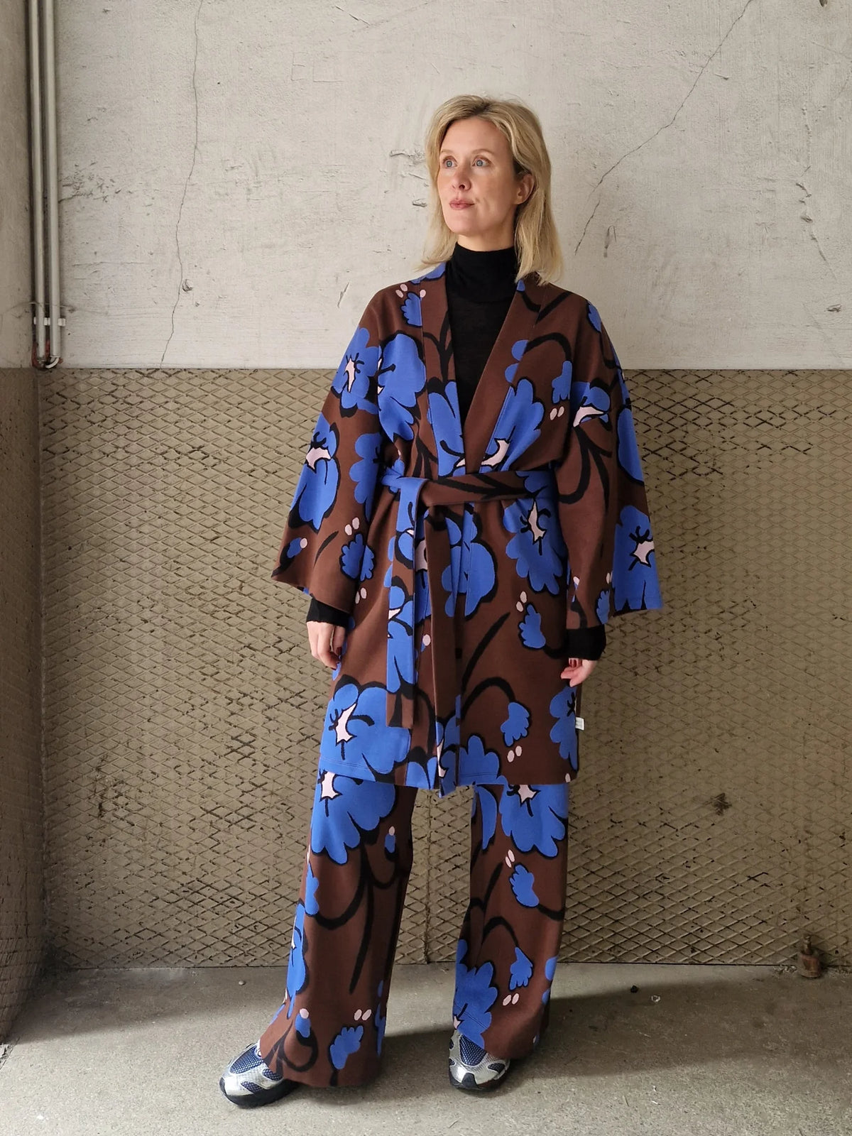 Talking Flowers Jacquard Kimono Jacket