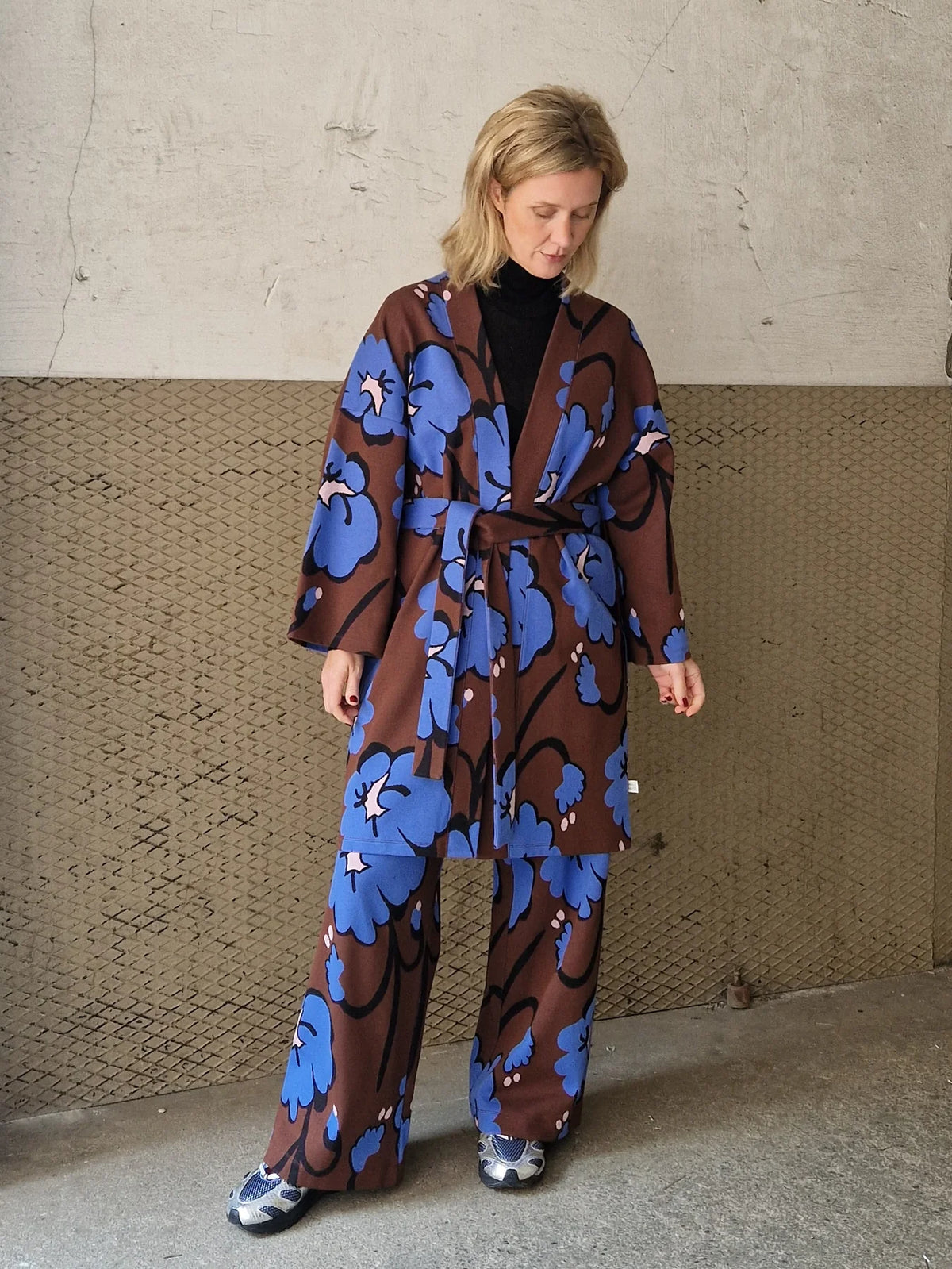 Talking Flowers Jacquard Kimono Jacket