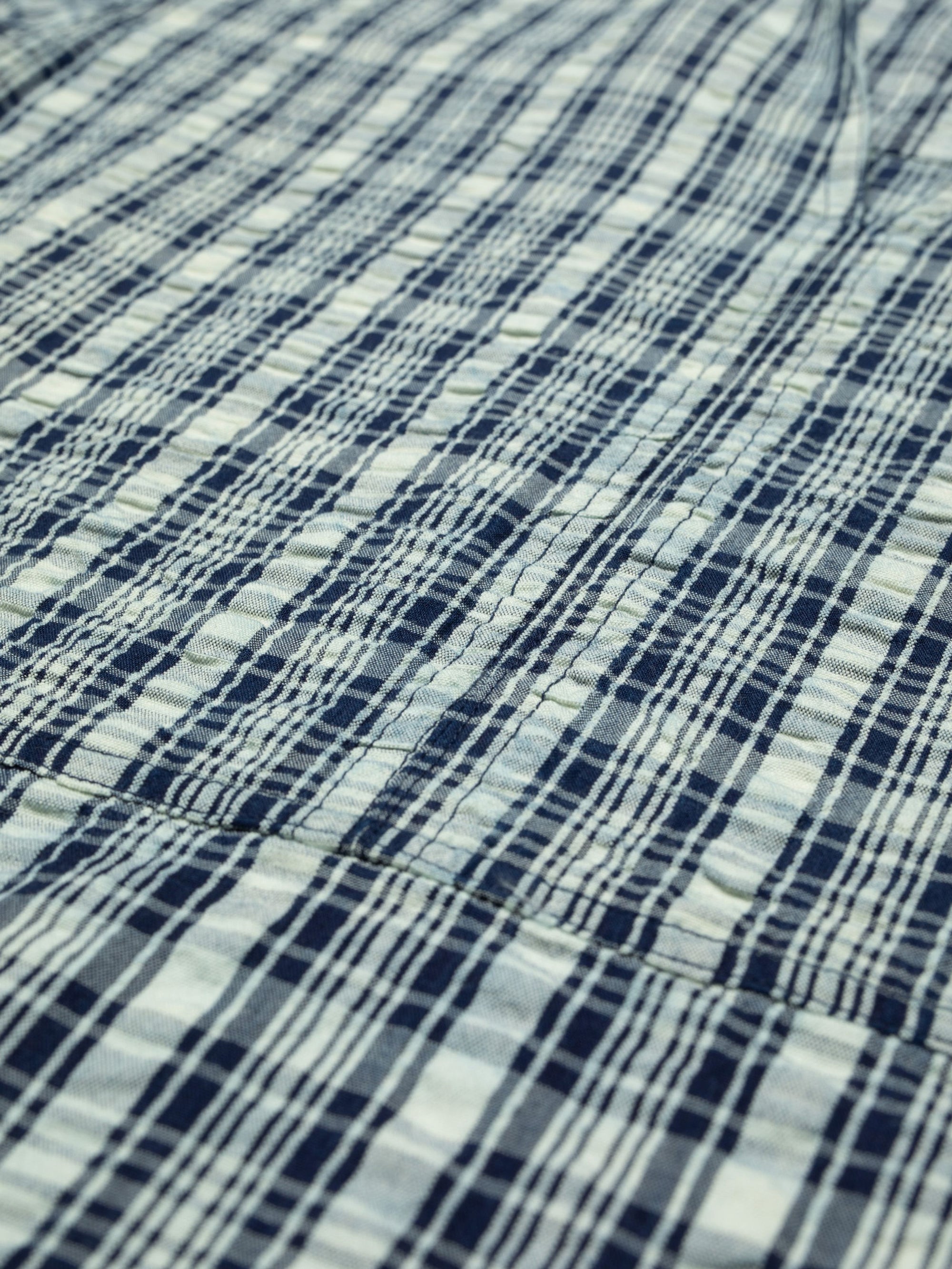 Ronja Dress Indigo Seersucker Blue/Offwhite
