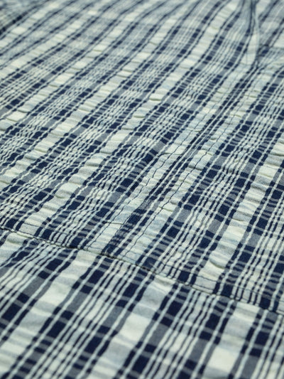 Ronja Dress Indigo Seersucker Blue/Offwhite