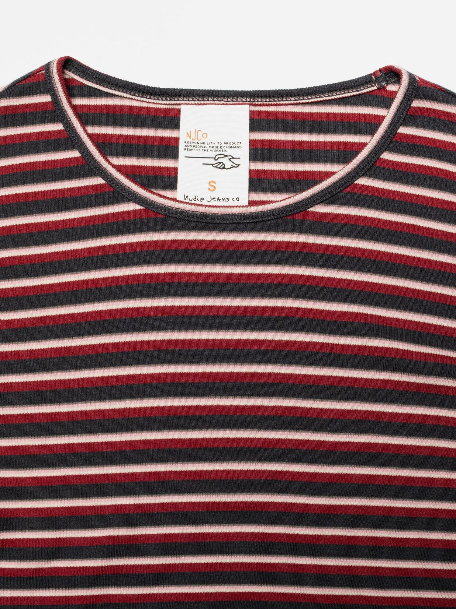 Jessy LS T-Shirt -Striped Rib Multi
