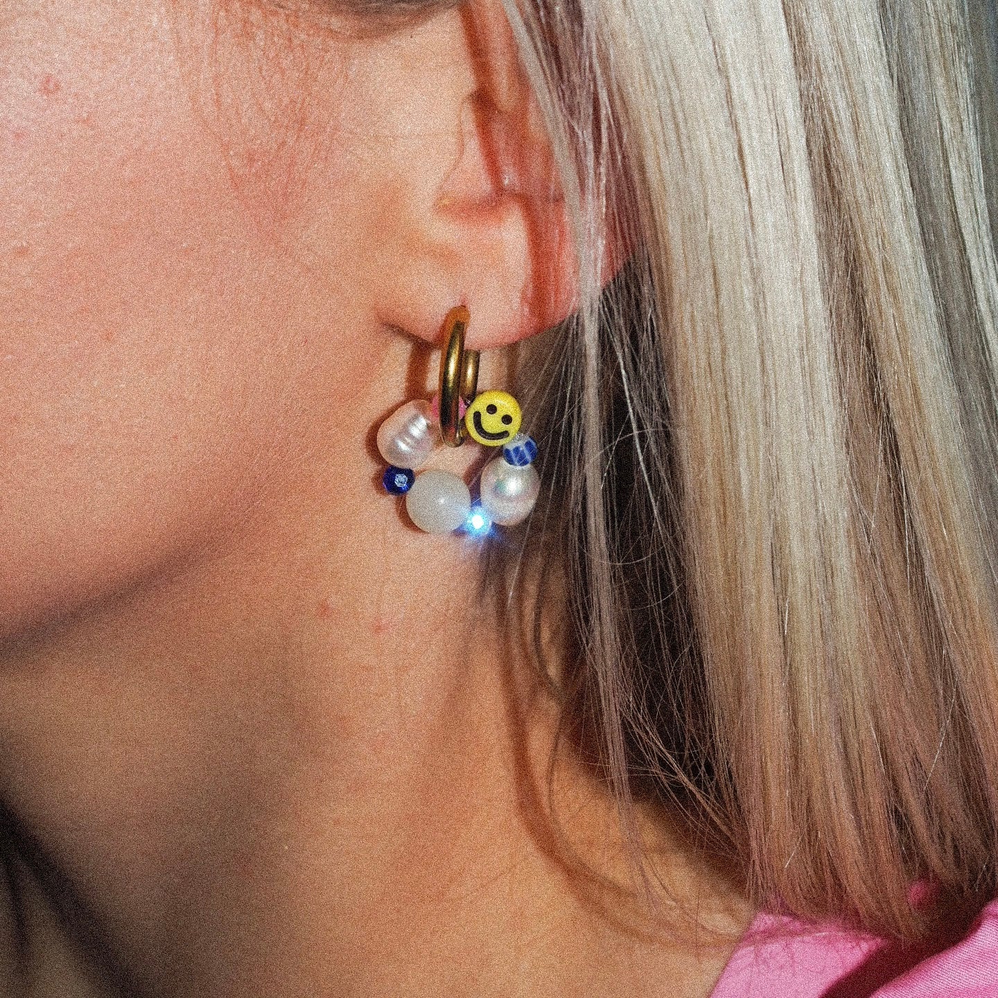Smile multicolor (hopea) - korvakorut