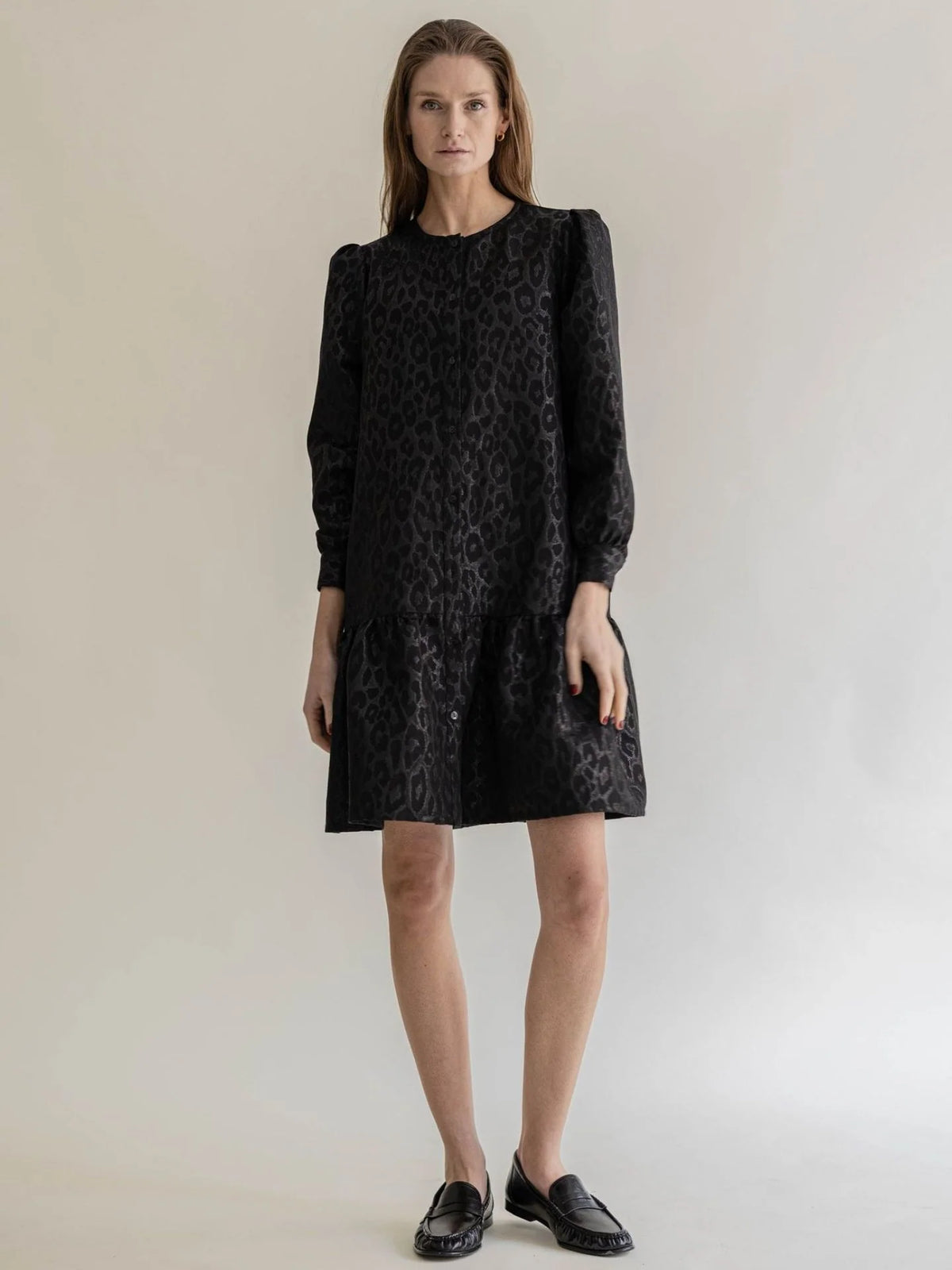 Adelina Dress Black Leo