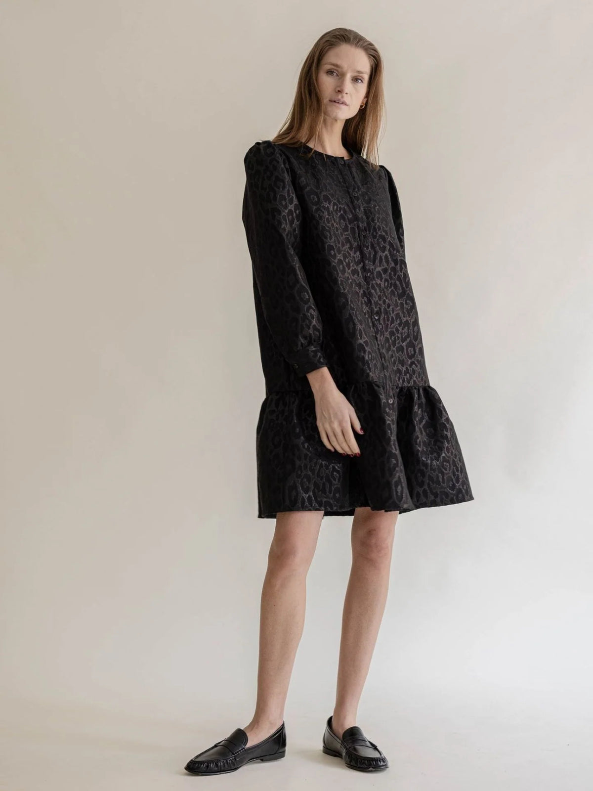 Adelina Dress Black Leo