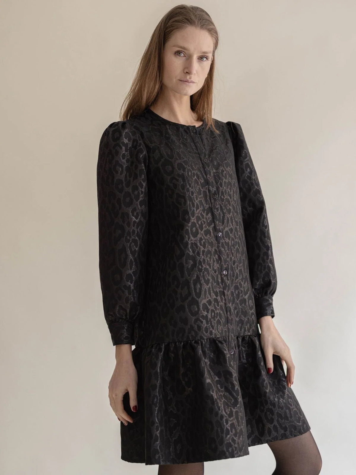 Adelina Dress Black Leo
