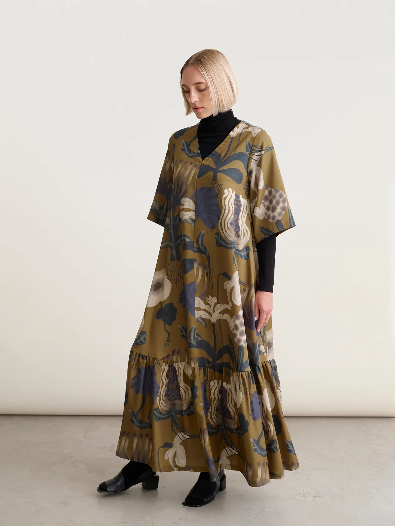 Sea Flowers Maxi Dress