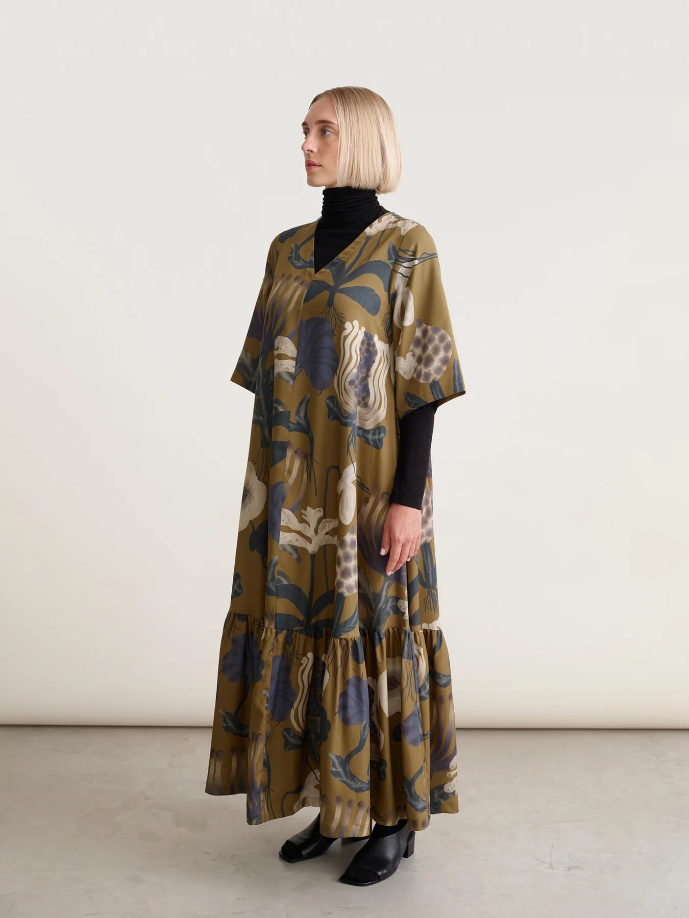 Sea Flowers Maxi Dress