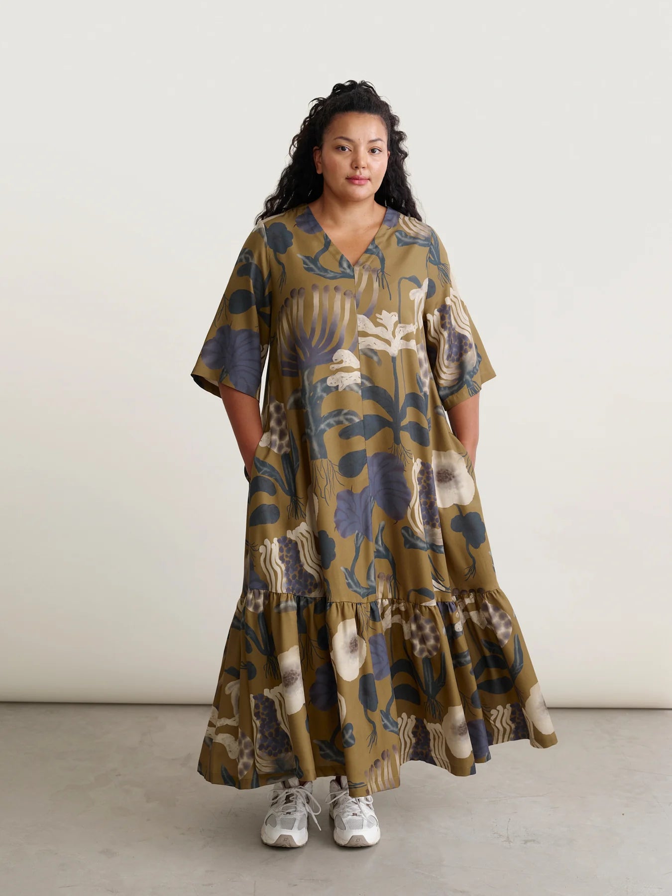 Sea Flowers Maxi Dress