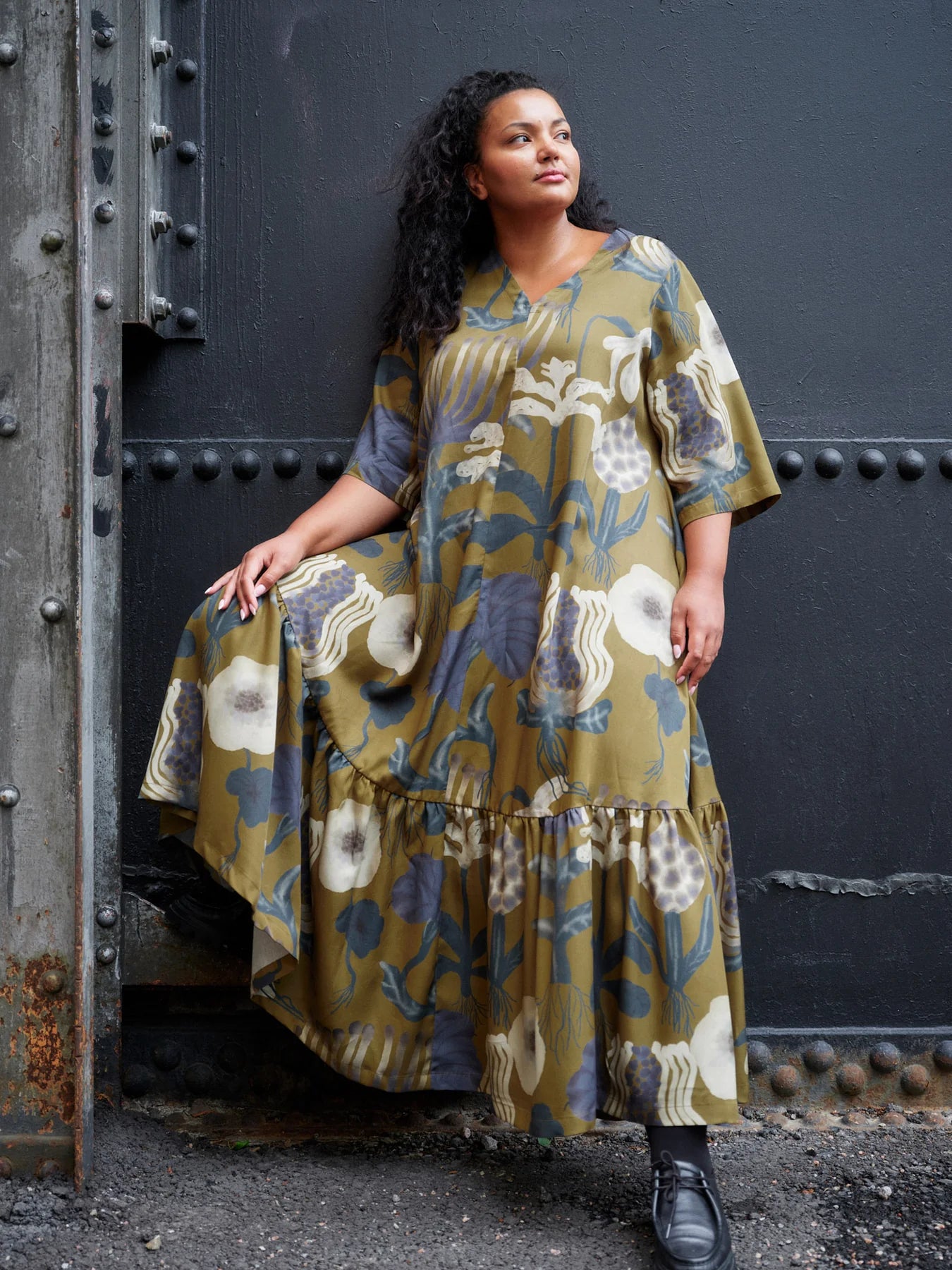 Sea Flowers Maxi Dress