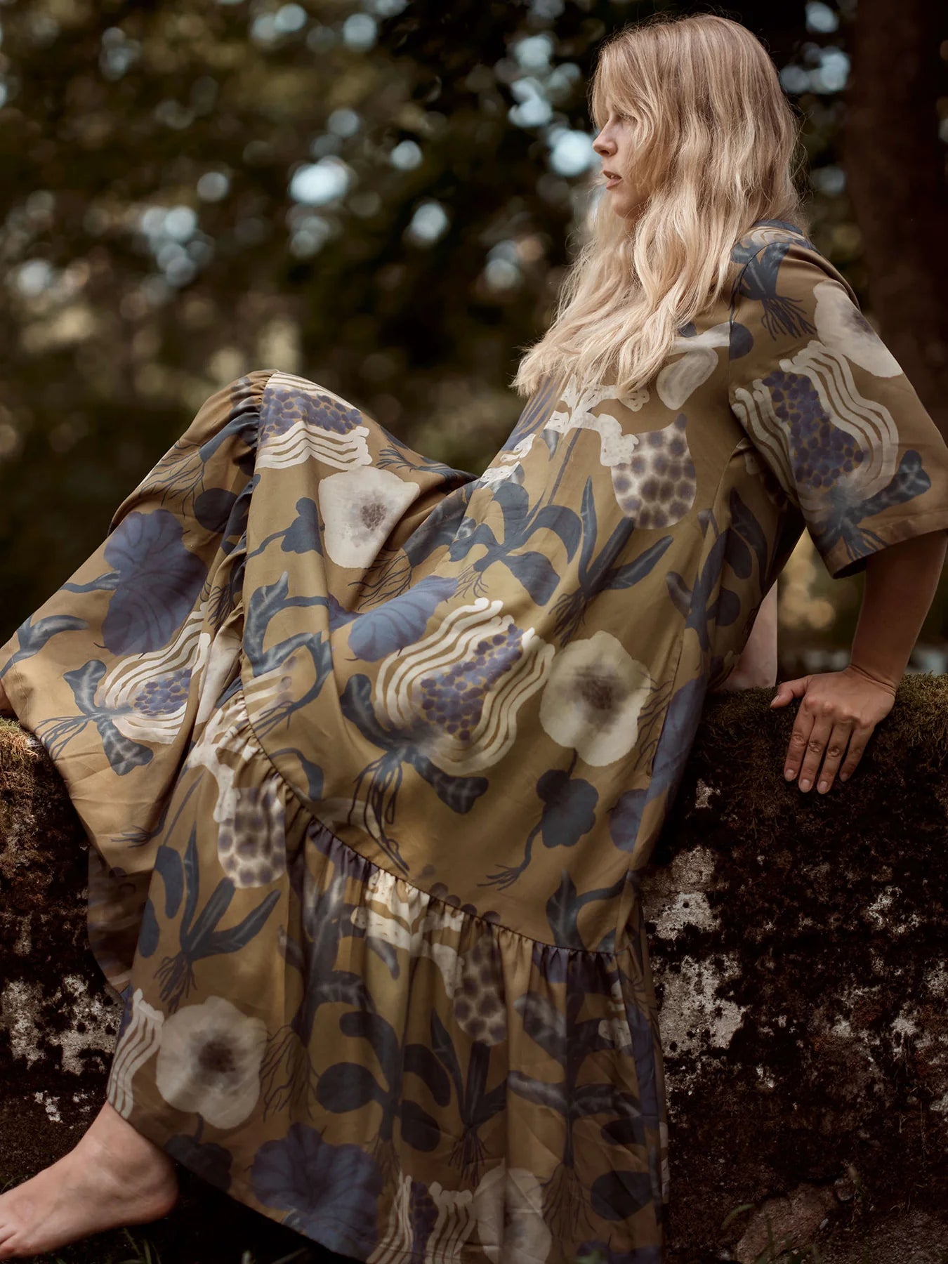 Sea Flowers Maxi Dress