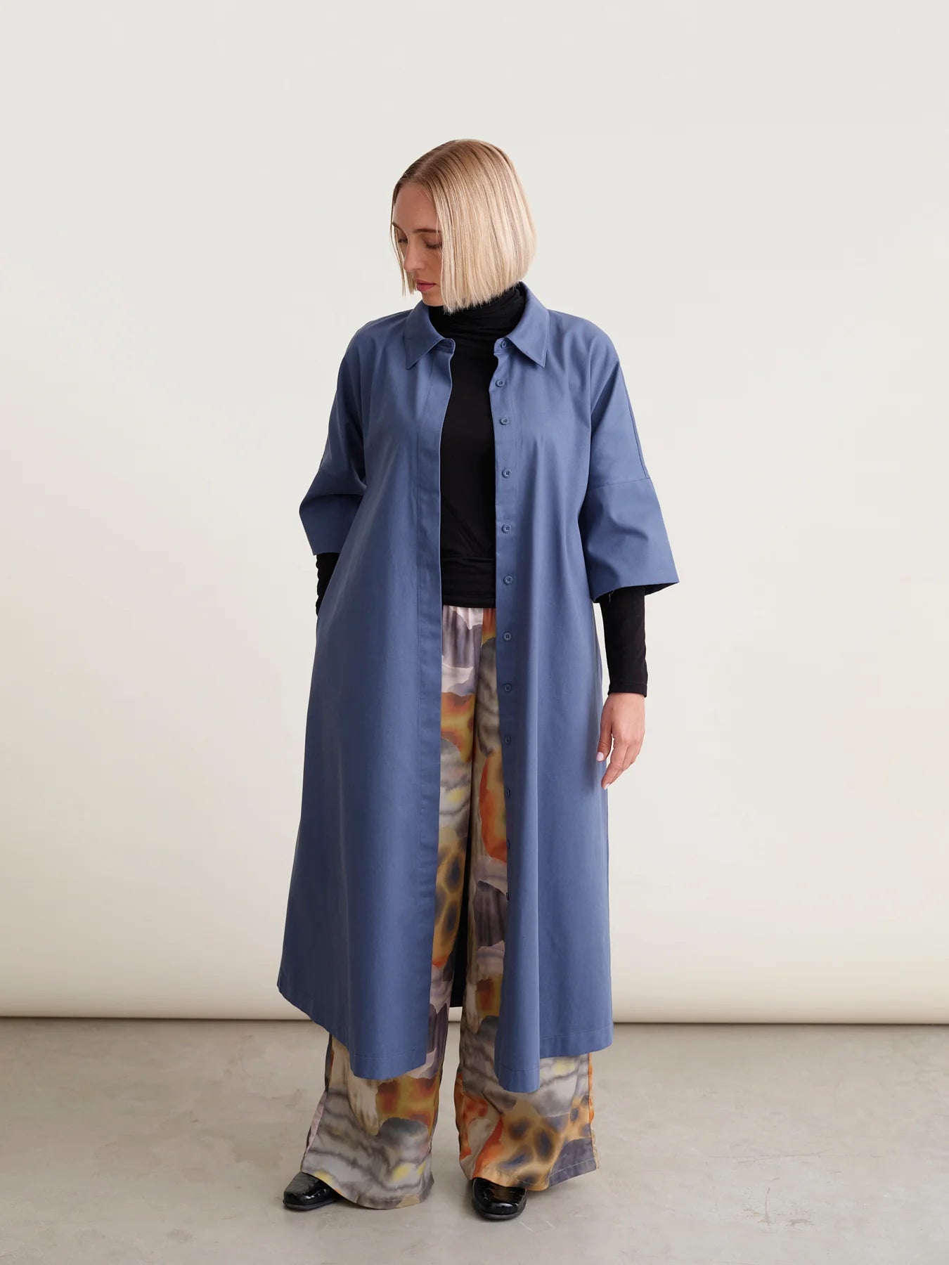 Ellie Twill Dress - Vintage Indigo