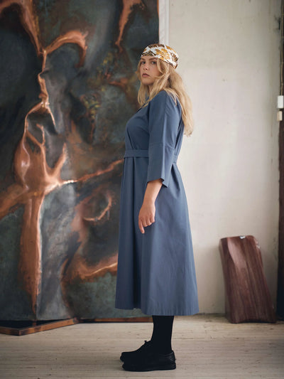 Ellie Twill Dress - Vintage Indigo