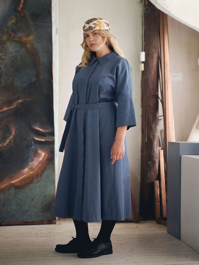 Ellie Twill Dress - Vintage Indigo