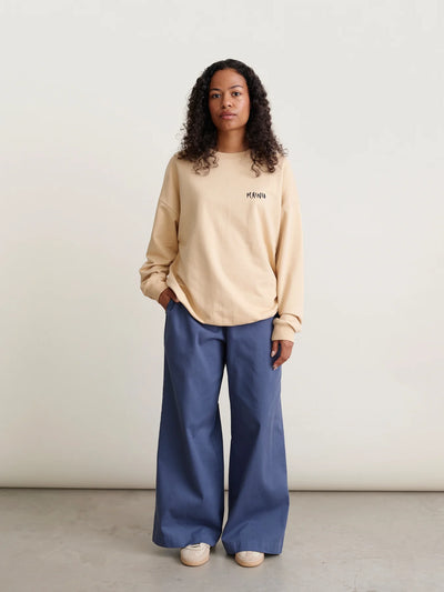 Laila Twill Pants - Vintage Indigo