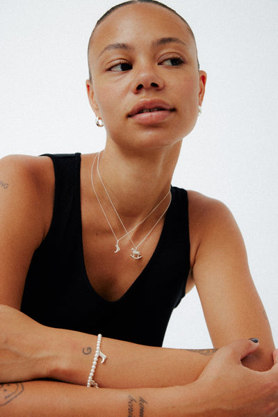 The Bigger Boot Necklace Mini - Silver